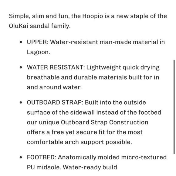 Olukai Ho’opio Flip Flop Sandals NWT - Picture 9 of 9